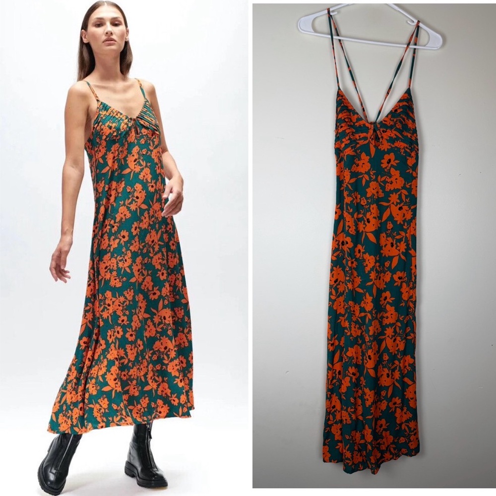 RUE STIIC Bianca Slip Dress in Floral Real XS